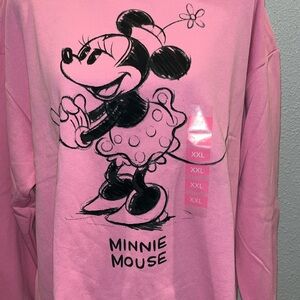 Pink Disney Minnie, mouse sweatshirt